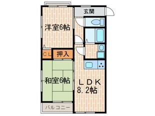 サンハイツ広野の物件間取画像